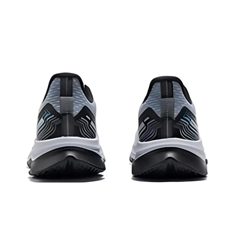 361° Cushioned Slip-Resistant Breathable Low-Top Casual Running Shoes Men's Gray Black-2