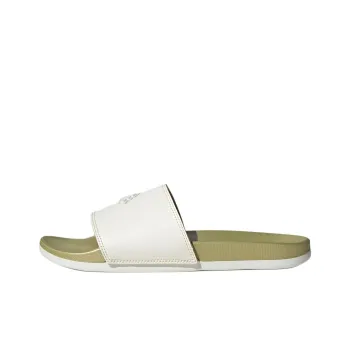 Adidas Adilette Comfort Slides Core White Gold Metallic