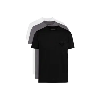 PRADA SS21 T-Shirt Men's 1 Set 3 Pack
