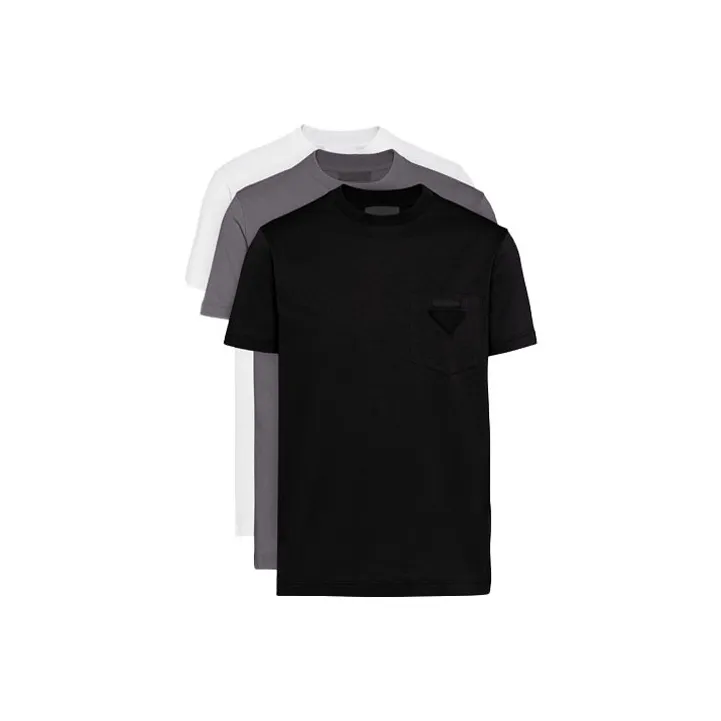 PRADA SS21 T-Shirt Men's 1 Set 3 Pack-0