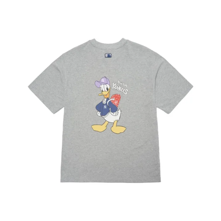 MLB Mlb X Disney Collaboration T Shirt Unisex Gray-0