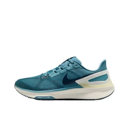 Nike Zoom Structure 25 Anti Slip Wear Resistant Low Top Casual Running Shoes Men's Blue
