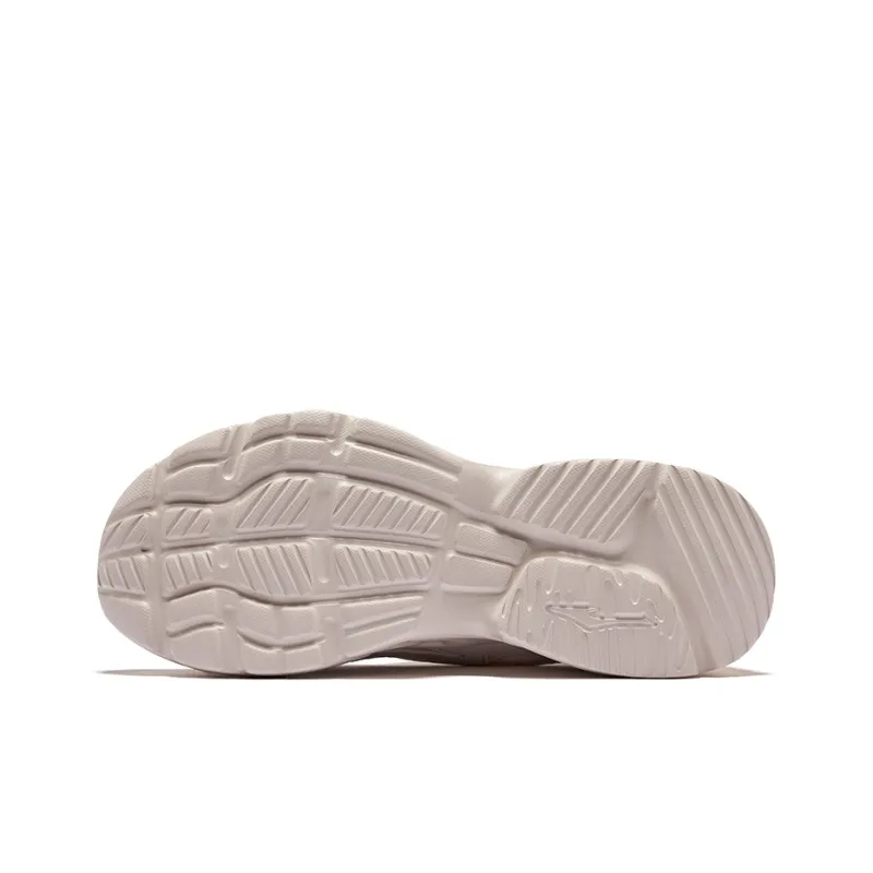 Erke Wear Resistant Breathable Height Increasing Low Top Casual Shoes Women's Pink Brush Gray-4