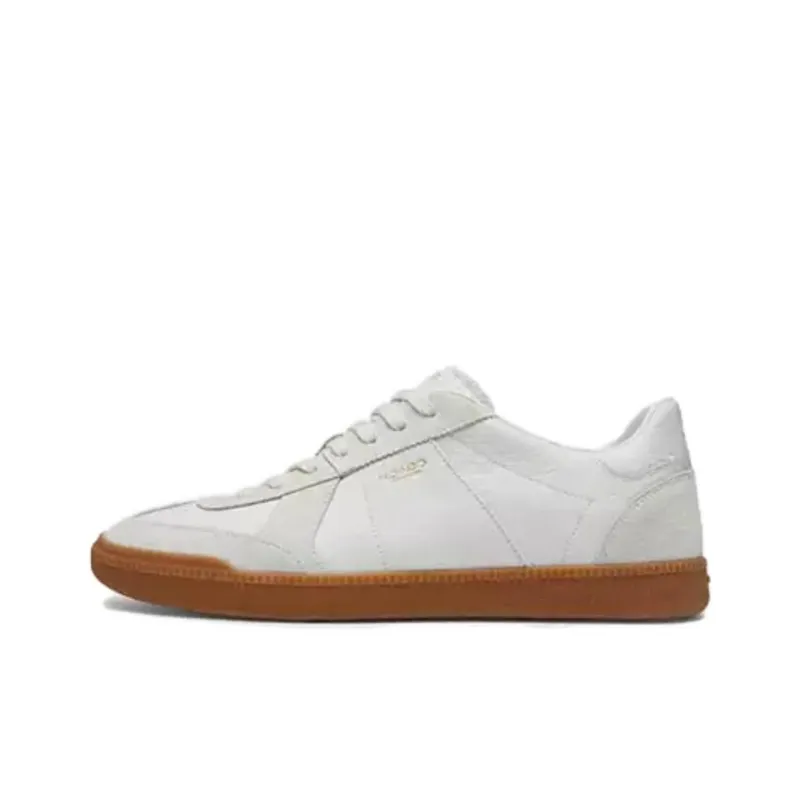 COACH Ellis Low Top Skateboard Shoes Men's White-0