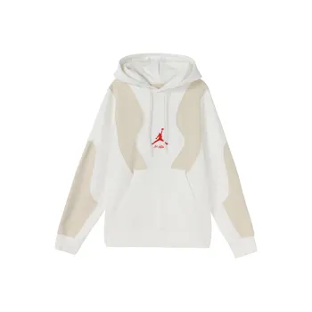Jordan X OFF WHITE Embroided Logo Hoodie White