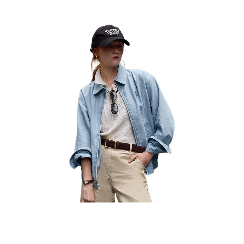 Teenie Weenie Cropped Coat Women's Light Blue-2