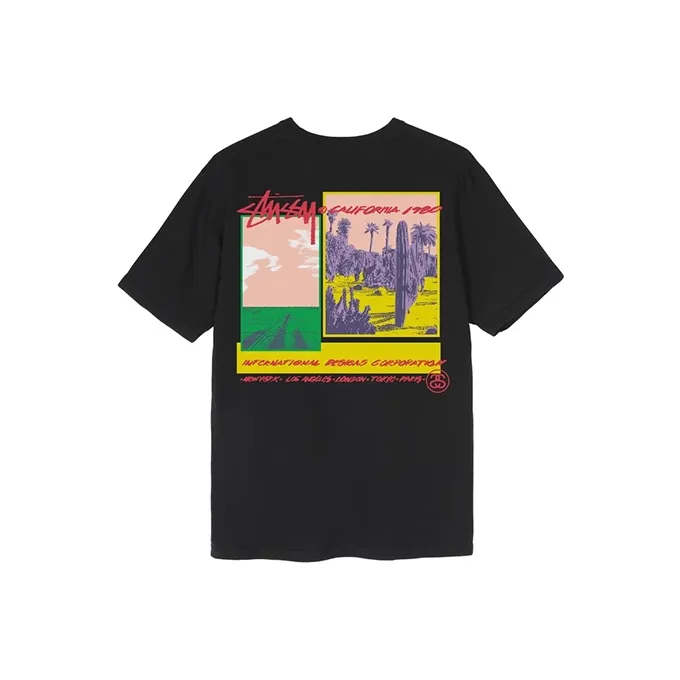Stussy Palm Desert Pigment Dyed Long Sleeve Tee-2