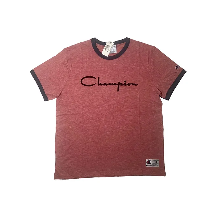 Champion Straight T Shirt US Version Unisex Watermelon Pink-0