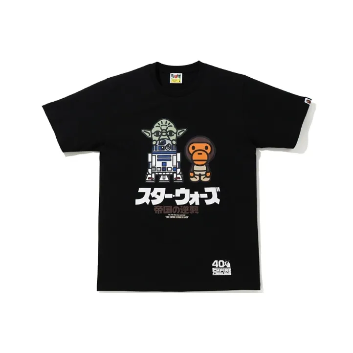 Bape X Star Wars Baby Milo & Yoda Tee-1