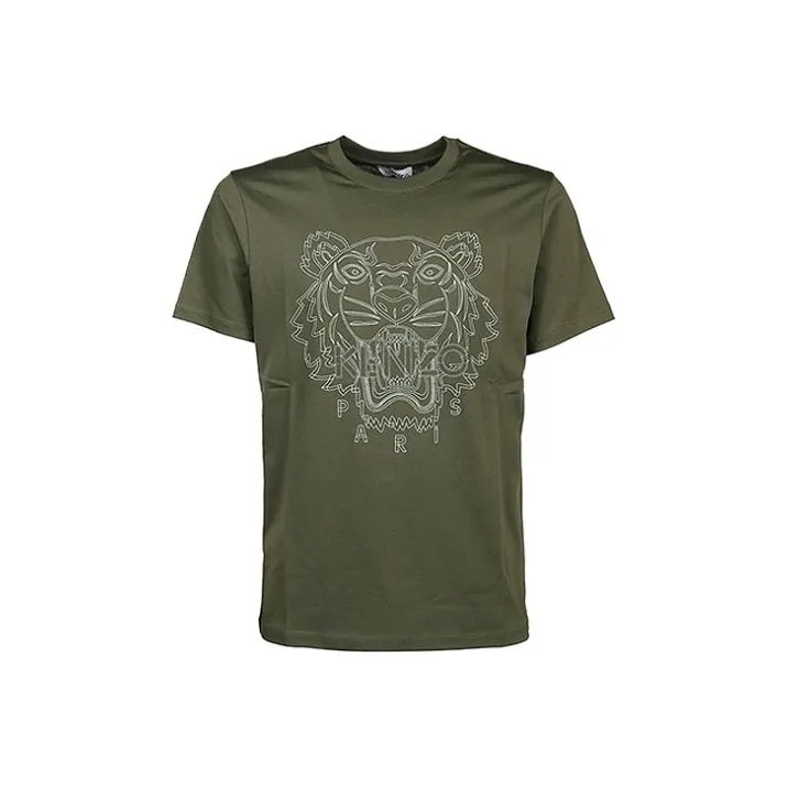 KENZO T Shirts Men Dark Khaki-0
