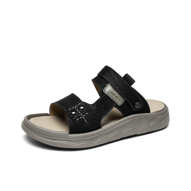 Mulinsen Beach Sandals Men Black/Khaki/Dark Brown-3