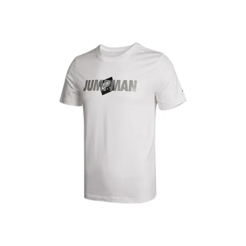 Jordan Set in Sleeve T Shirt Men's White