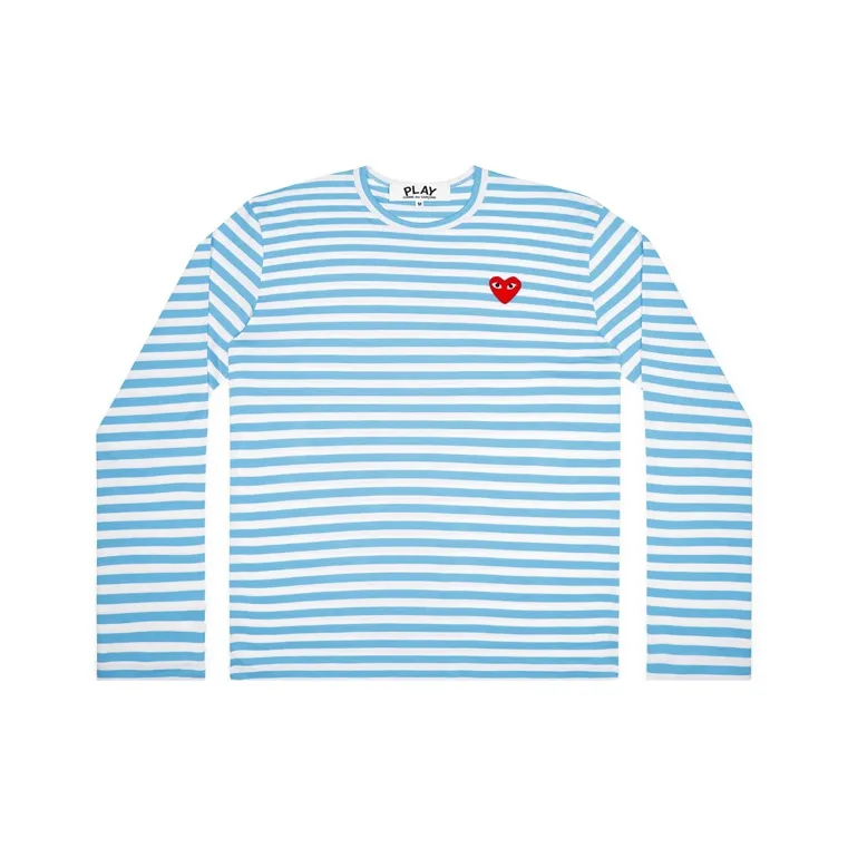 Comme Des Garcons Play Pastelle Striped L/S T shirt-0