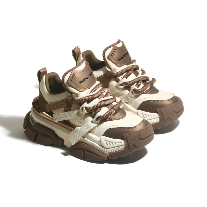 GARDEN CAT Cushioning Height Increase Low Top Chunky Sneakers Women's-1