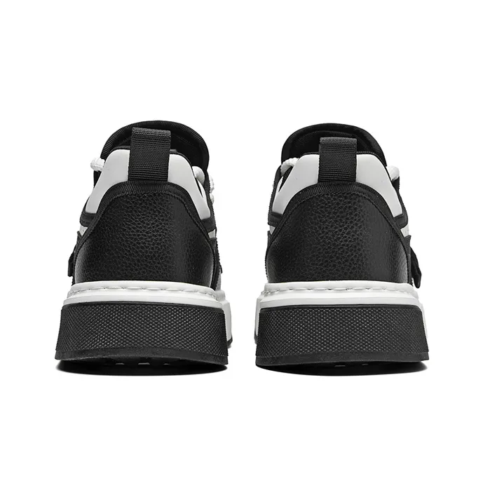 AOKANG Dunk Series Skateboard Shoes Men Low Top Burgundy Red, Panda Black-10