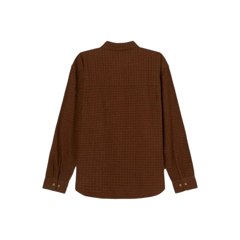 YOBEYI Shirts Men Brown-1