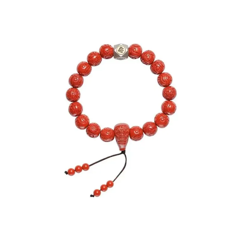 Sweet Kisses Cinnabar Jade Bracelets Unisex-12