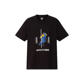 UNIQLO Straight T Shirt Unisex Black