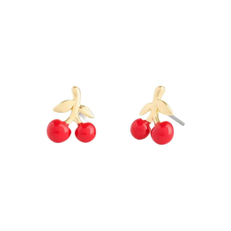 COACH Brass Plated, Enamel, Cubic Zircon Stud Earrings Women's Gold-0