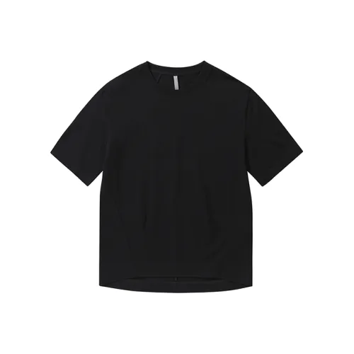 YAKKY PANG 블랙 남녀공용 티셔츠