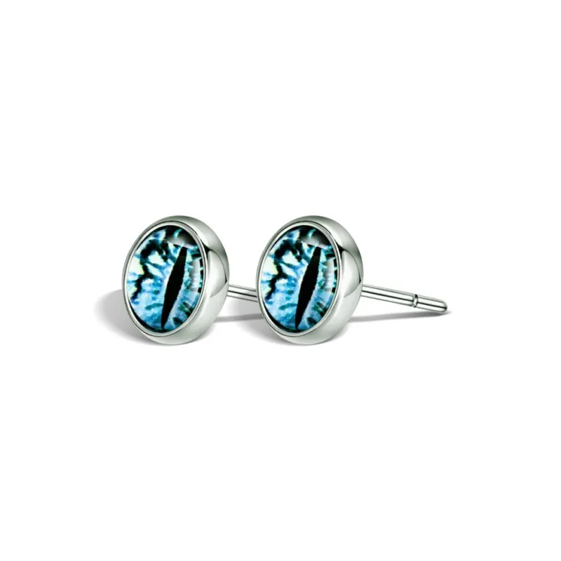 Inkopper Titanium Steel Stud Earrings Unisex-4