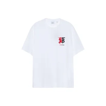 Burberry Contrast Logo Graphic Cotton T shirt