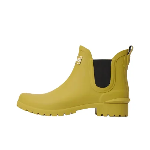 BARBOUR Wilton Wellingtons Rain Boots Women's Yellow