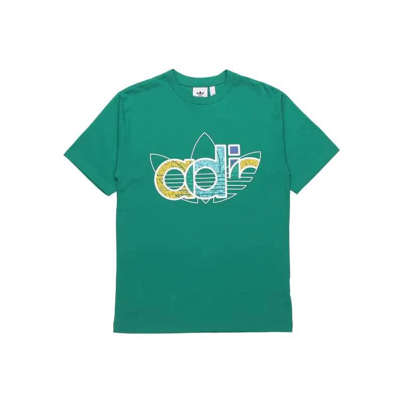 Adidas Originals T Shirt Men's Peacock Green-0