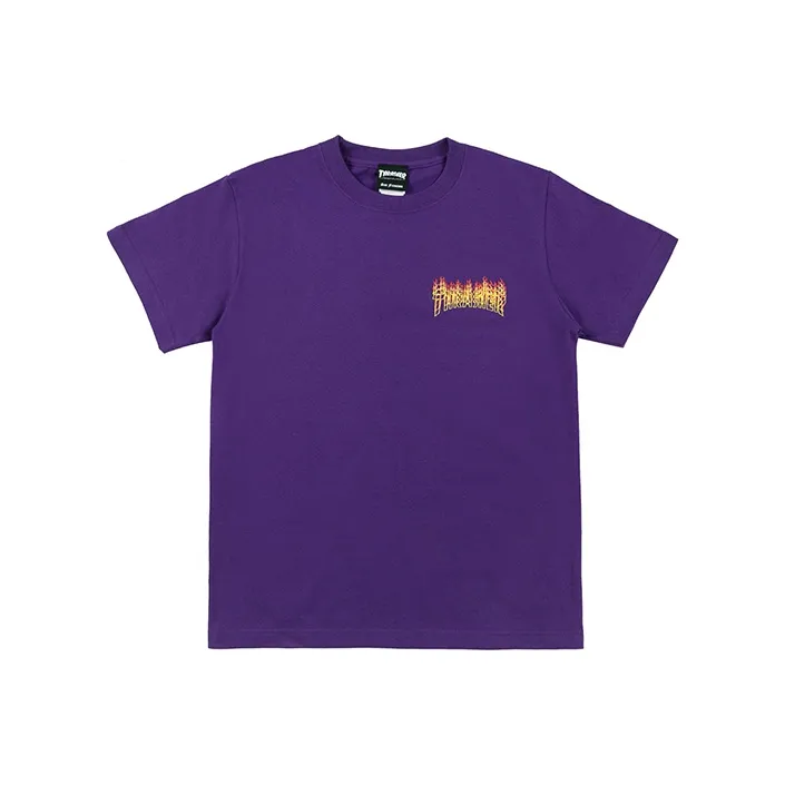 Thrasher Straight T-Shirt Japan Version Unisex Purple-0