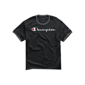 Champion T Shirt US Version Unisex Black Gray