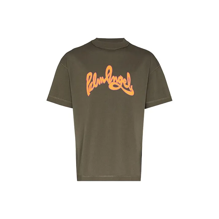 PALM ANGELS T Shirts Men Olive Green-0