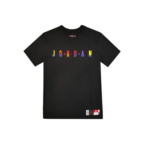 Jordan Set in Sleeve T Shirt Men's Black