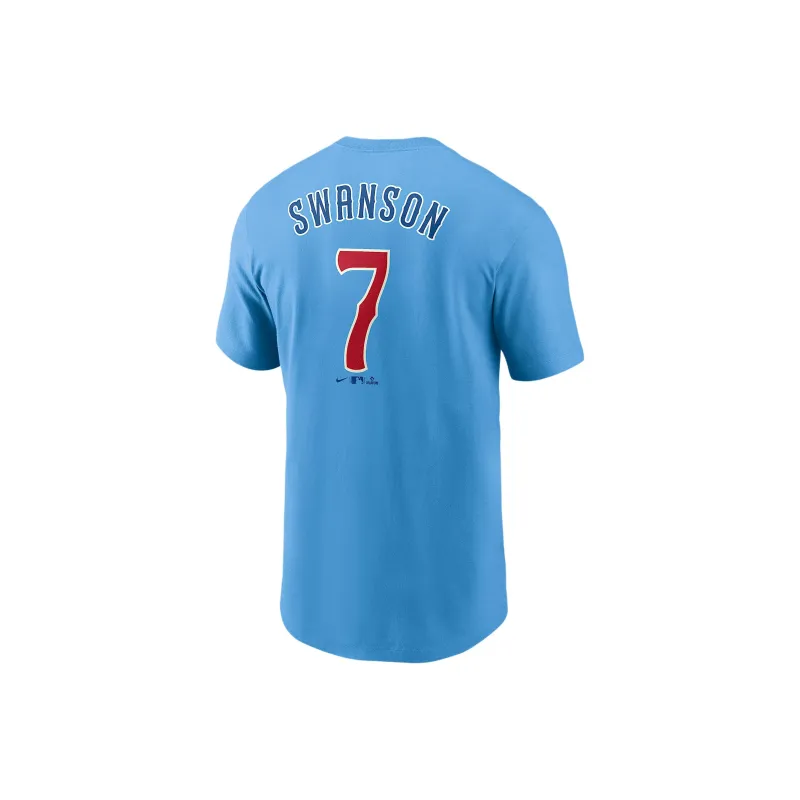 Nike Dansby Swanson Chicago Cubs Fuse Men's Nike Mlb T Shirt-1
