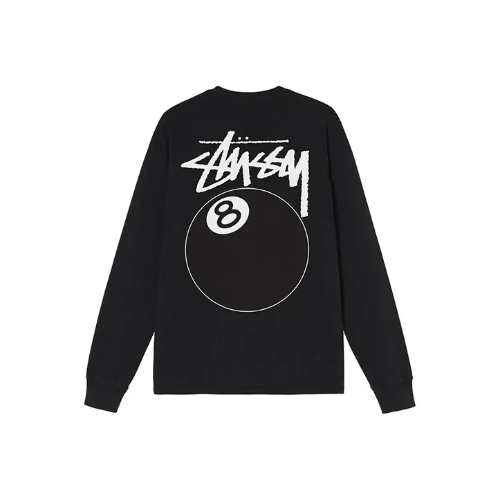 Stussy 8 Ball Pigment Dyed Long Sleeve Tee-0