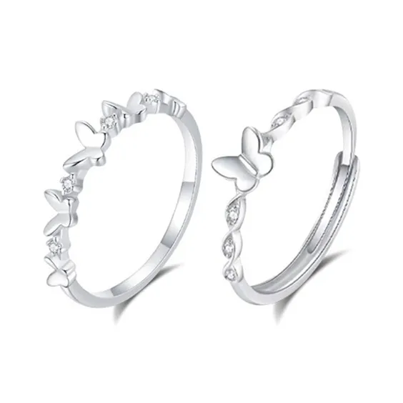 RboySe 999 Fine Silver Rings Women's-6