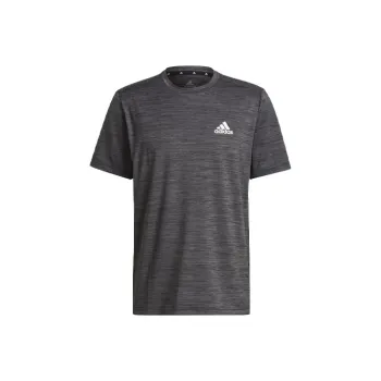 Adidas Set in Sleeve T Shirt Men's Metallic Black