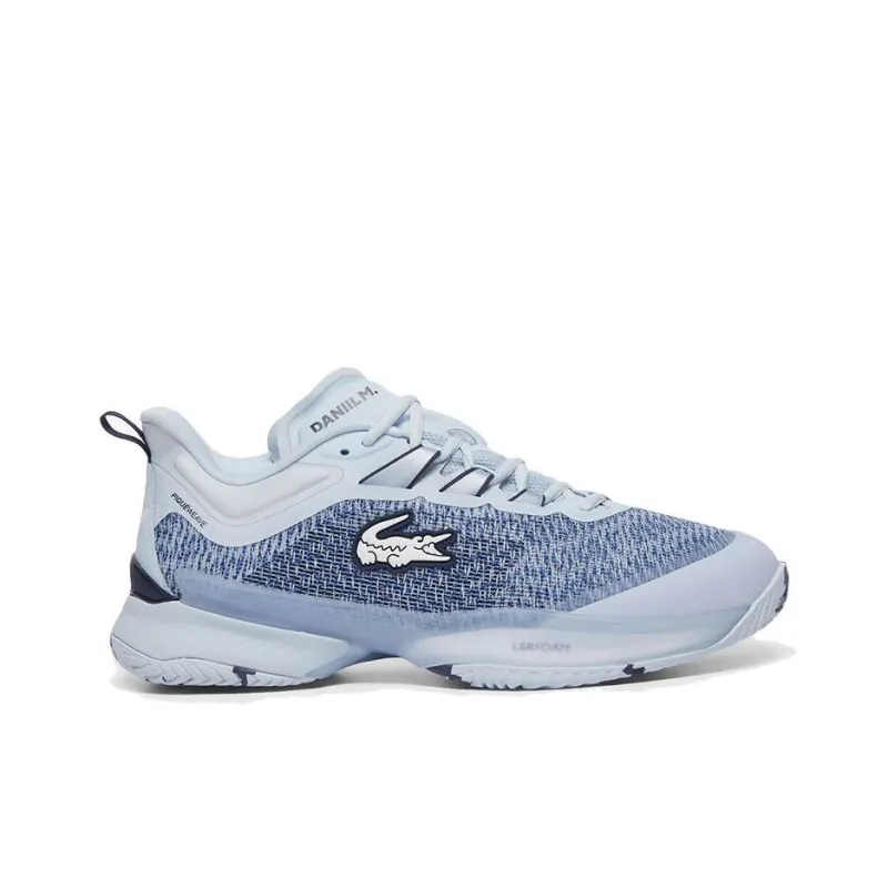 LACOSTE AG LT23 Abrasion Resistant Support Low Top Tennis Shoes Men's Light Blue-1