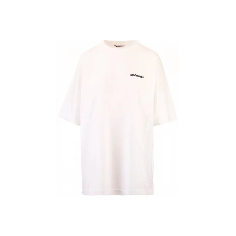 Balenciaga T Shirt Loose Fit Style Men's White-0