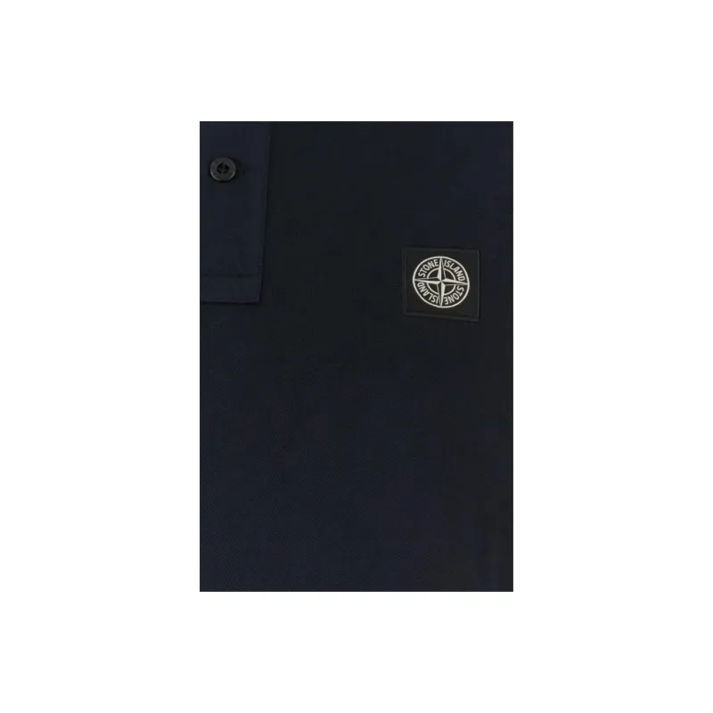 STONE ISLAND Logo Patch Short Sleeved Polo Shirt-2