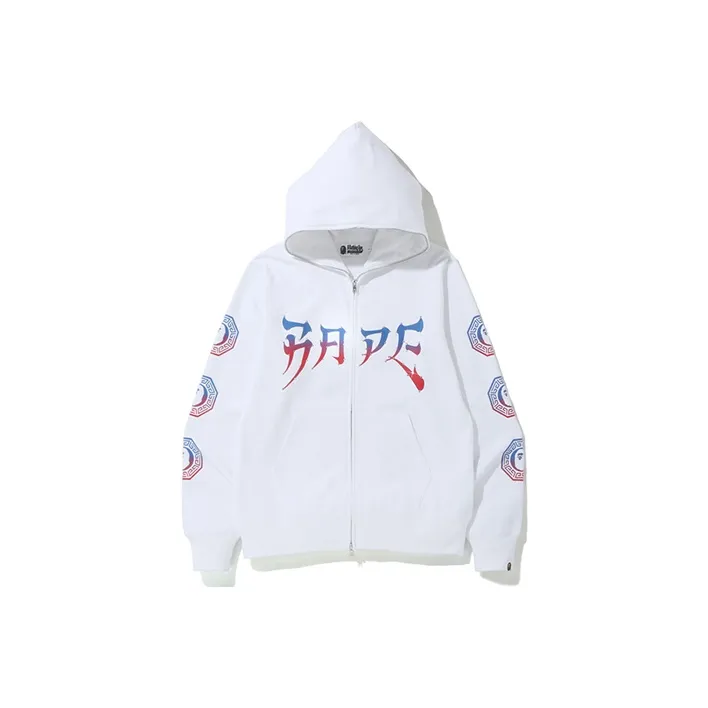 A BATHING APE Swarovski Graphic Full Zip Hoodie-2