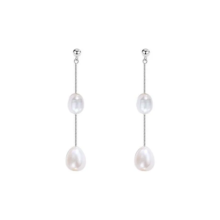 YUDIAN Pearl Drop Earrings Women's-0