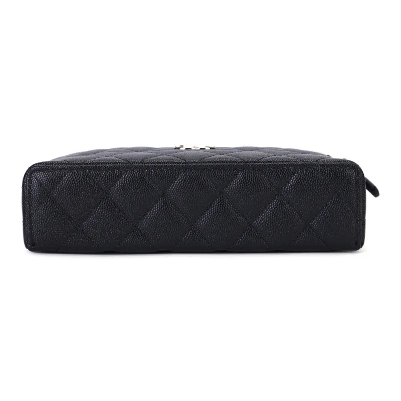 CHANEL Caviar Calfskin Shoulder Bag, Crossbody Bag, Handbag Women's Black-3