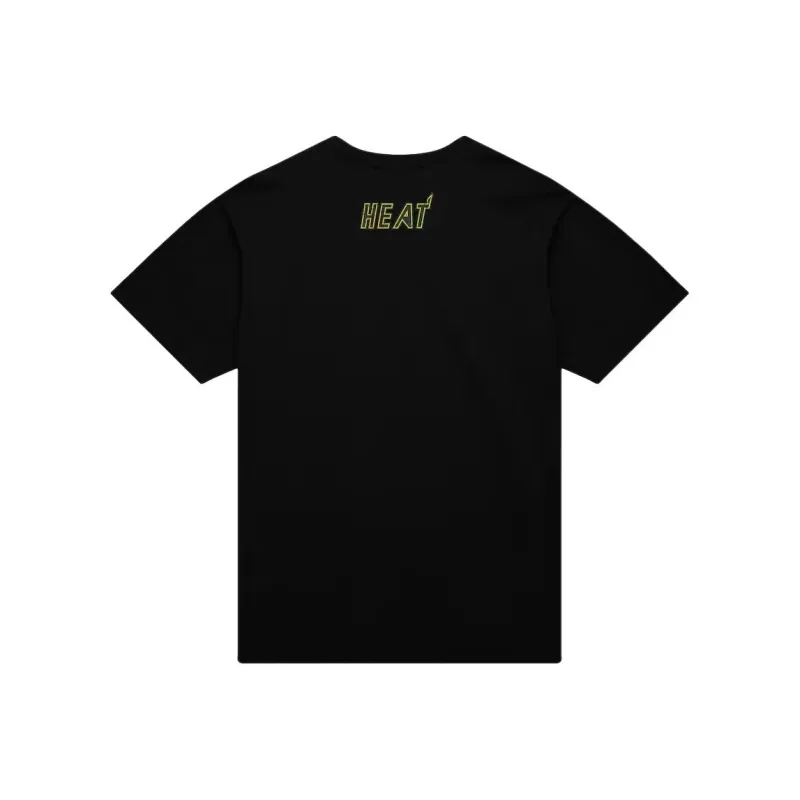 Mitchell & Ness x NBA Miami Heat T Shirt Men's Black-1