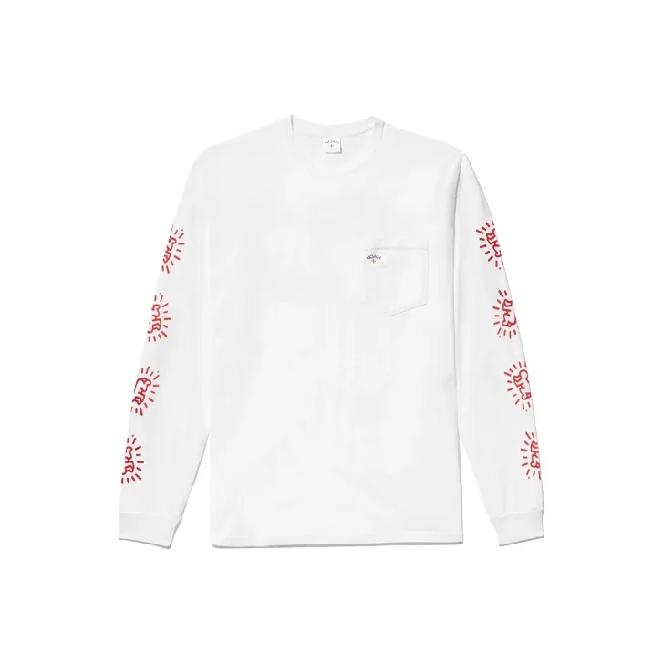 NOAH Keith Haring Long Sleeve Pocket Tee-0