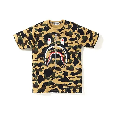 A BATHING APE 1st Camo Ponr Shark Tee