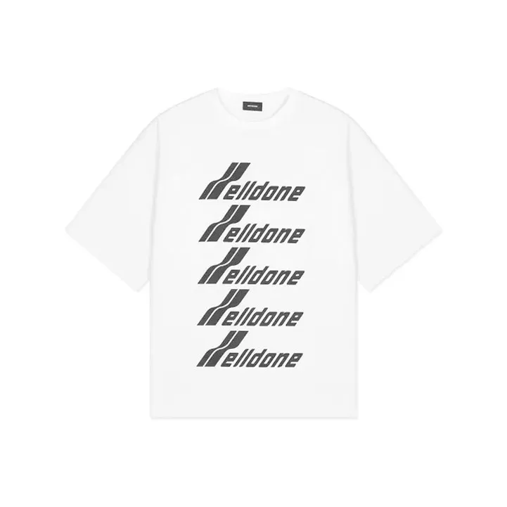WE11DONE Logo print Crew neck T shirt-0