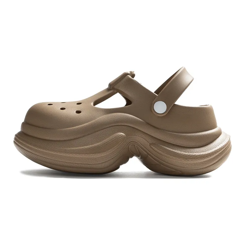 LATE TIME Summer Waterproof Fashion Versatile Anti Collision Closed Toe Slippers-12