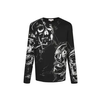 Alexander McQueen T Shirts Men Black