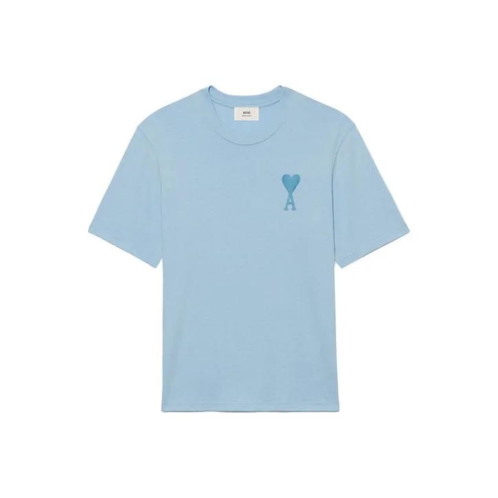 Ami Paris Ami De Coeur Tonal Boxy Fit T Shirt-0