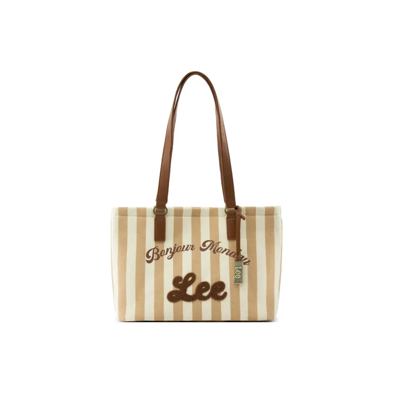 Lee Fabric Shoulder Bag Regular Women's Light Blue/Brown White/Blue White-0
